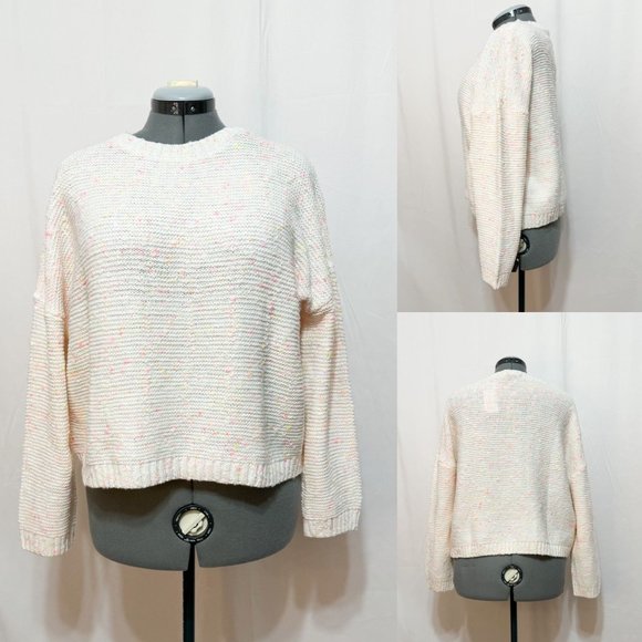 Love At First Find Sweaters - Love At First Find NWT Sz XL Multi Crew Neck Crop Sweater